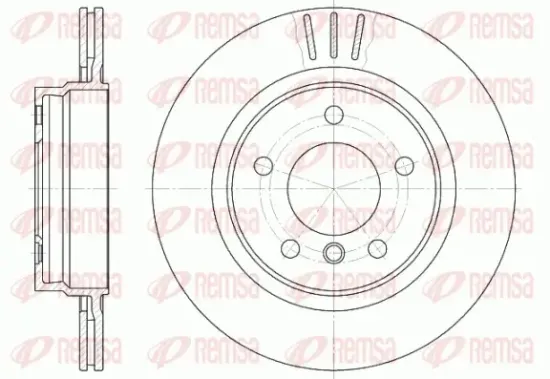 Bremsscheibe Hinterachse REMSA 6722.10 Bild Bremsscheibe Hinterachse REMSA 6722.10