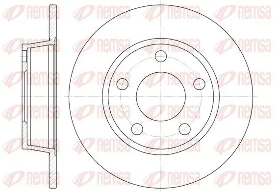 Bremsscheibe Hinterachse REMSA 6723.00