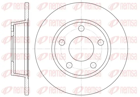 Bremsscheibe Hinterachse REMSA 6723.00