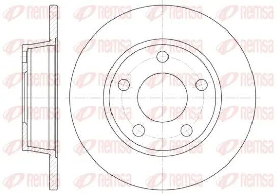 Bremsscheibe Hinterachse REMSA 6723.00 Bild Bremsscheibe Hinterachse REMSA 6723.00