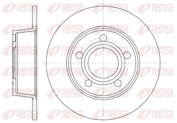 Bremsscheibe Hinterachse REMSA 6724.00