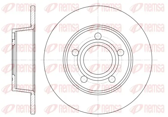Bremsscheibe Hinterachse REMSA 6724.00