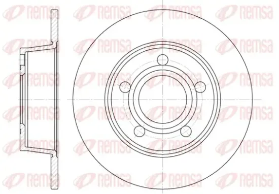 Bremsscheibe Hinterachse REMSA 6724.00 Bild Bremsscheibe Hinterachse REMSA 6724.00