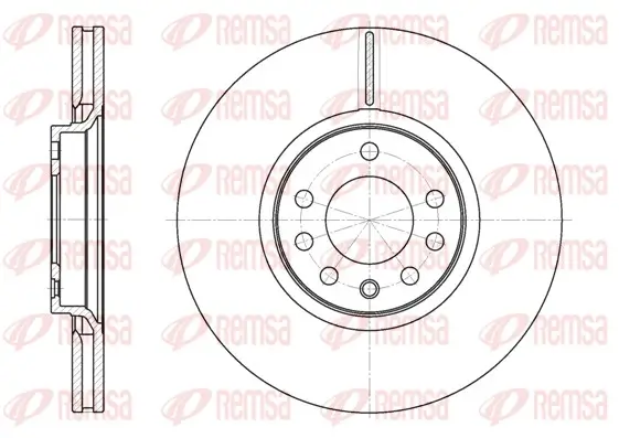 Bremsscheibe Vorderachse REMSA 6729.10