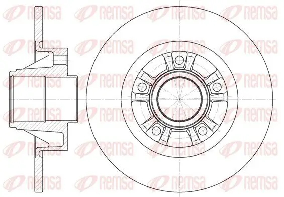 Bremsscheibe REMSA 6733.00 Bild Bremsscheibe REMSA 6733.00