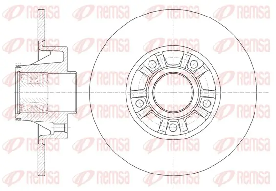 Bremsscheibe Hinterachse REMSA 6733.20