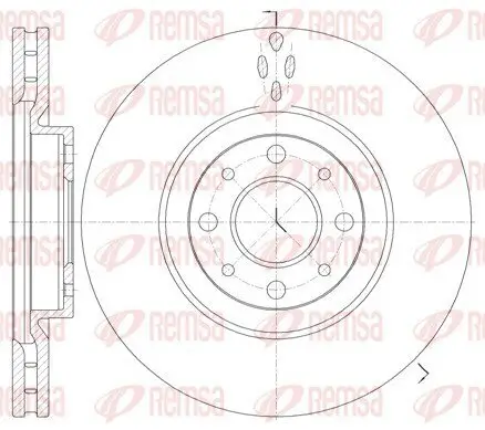 Bremsscheibe Vorderachse REMSA 6734.10