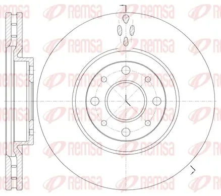 Bremsscheibe Vorderachse REMSA 6734.10
