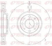 Bremsscheibe Vorderachse REMSA 6734.10