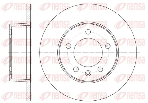 Bremsscheibe Hinterachse REMSA 6735.00