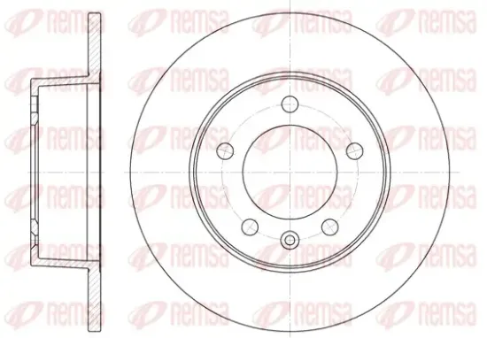 Bremsscheibe Hinterachse REMSA 6735.00 Bild Bremsscheibe Hinterachse REMSA 6735.00