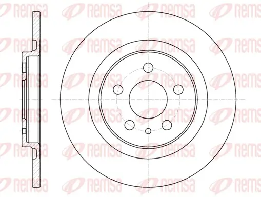 Bremsscheibe Hinterachse REMSA 6736.00