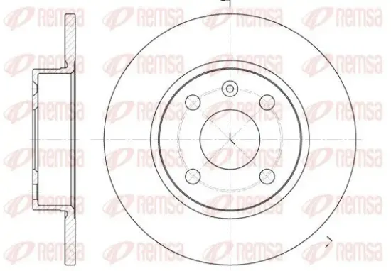 Bremsscheibe REMSA 6738.00 Bild Bremsscheibe REMSA 6738.00
