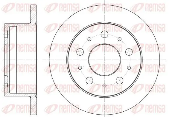 Bremsscheibe REMSA 6741.00