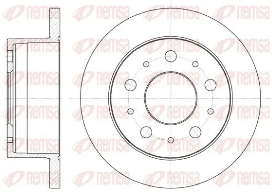 Bremsscheibe REMSA 6741.00 Bild Bremsscheibe REMSA 6741.00