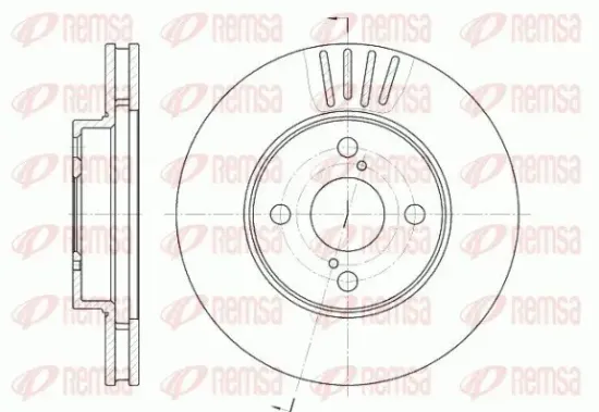 Bremsscheibe REMSA 6742.10 Bild Bremsscheibe REMSA 6742.10