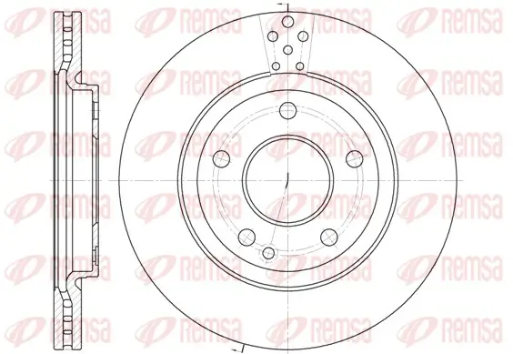 Bremsscheibe Vorderachse REMSA 6748.10