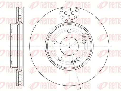 Bremsscheibe Vorderachse REMSA 6751.10