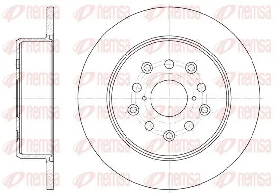 Bremsscheibe Hinterachse REMSA 6752.00