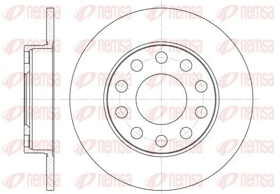 Bremsscheibe Hinterachse REMSA 6753.00