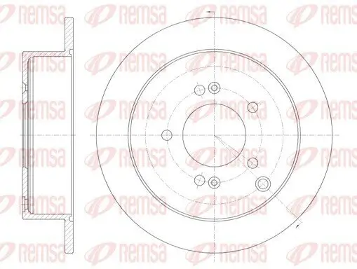 Bremsscheibe Hinterachse REMSA 6756.00