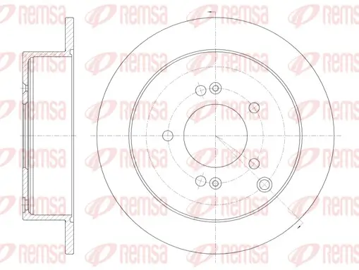 Bremsscheibe Hinterachse REMSA 6756.00