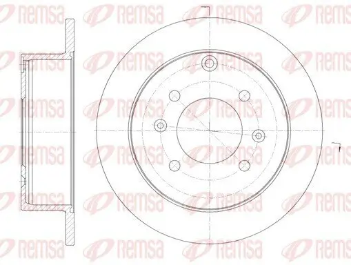 Bremsscheibe REMSA 6757.00