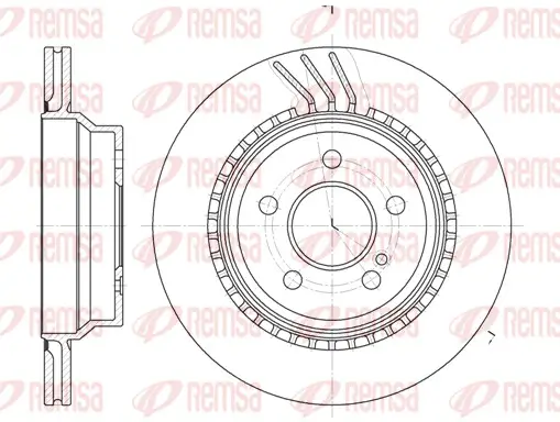 Bremsscheibe Hinterachse REMSA 6760.10