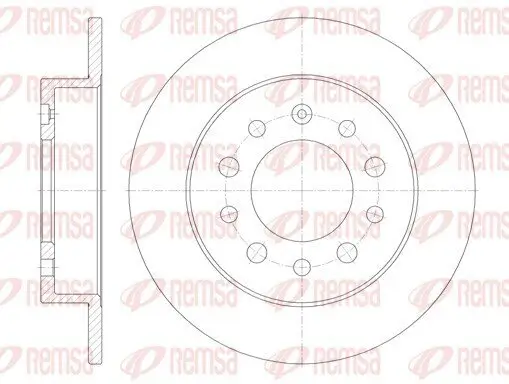 Bremsscheibe REMSA 6762.00