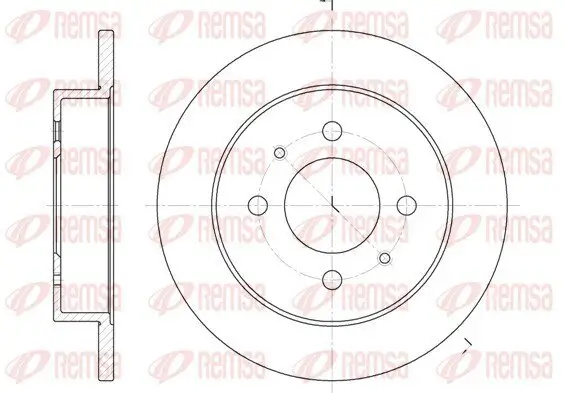 Bremsscheibe Hinterachse REMSA 6765.00
