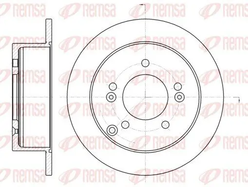 Bremsscheibe REMSA 6766.00 Bild Bremsscheibe REMSA 6766.00