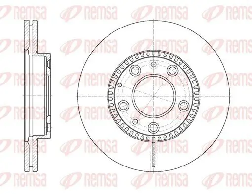 Bremsscheibe Vorderachse REMSA 6767.10