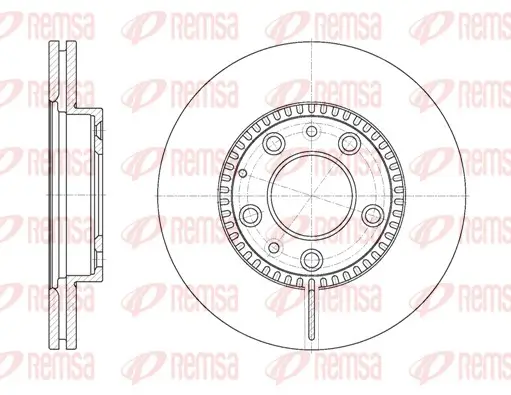Bremsscheibe Vorderachse REMSA 6767.10