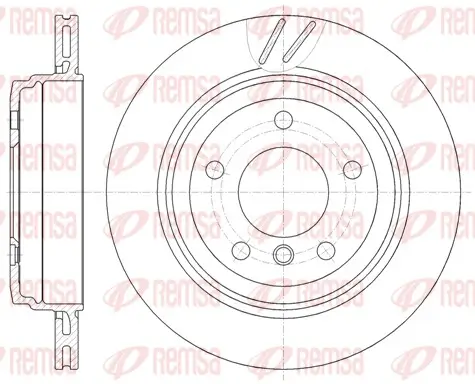 Bremsscheibe Hinterachse REMSA 6772.10 Bild Bremsscheibe Hinterachse REMSA 6772.10