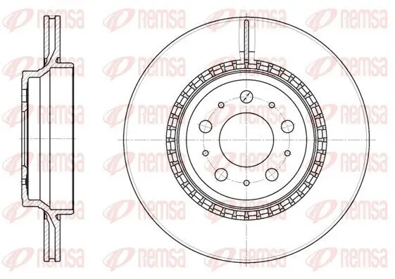 Bremsscheibe Hinterachse REMSA 6777.10