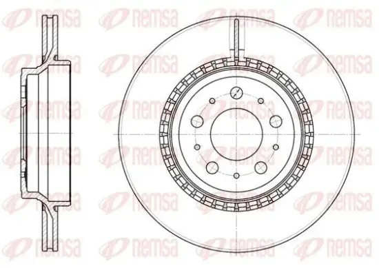 Bremsscheibe Hinterachse REMSA 6777.10 Bild Bremsscheibe Hinterachse REMSA 6777.10