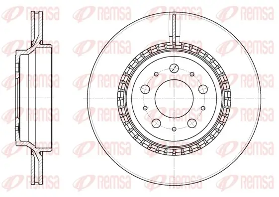 Bremsscheibe Hinterachse REMSA 6777.10