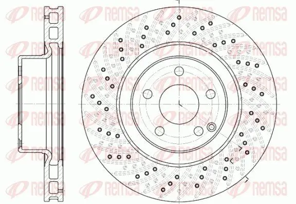 Bremsscheibe Vorderachse REMSA 6780.10