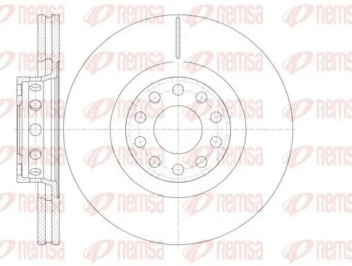 Bremsscheibe Vorderachse REMSA 6781.10