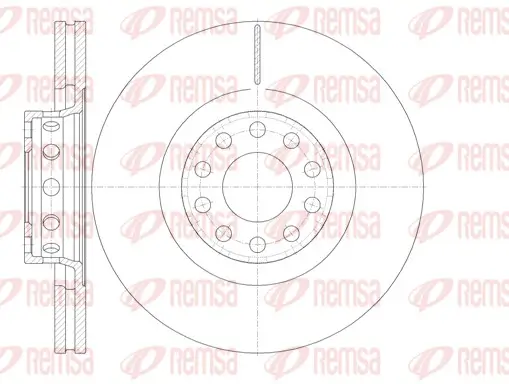 Bremsscheibe Vorderachse REMSA 6781.10
