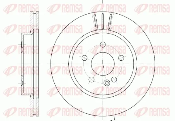Bremsscheibe Vorderachse REMSA 6782.10
