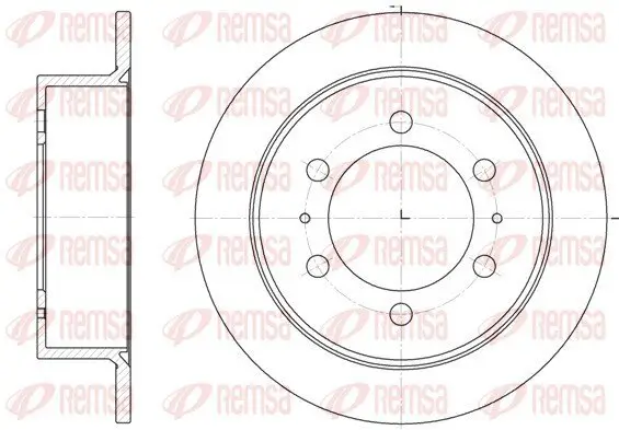 Bremsscheibe Hinterachse REMSA 6784.00
