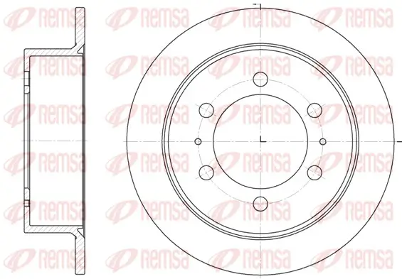 Bremsscheibe Hinterachse REMSA 6784.00