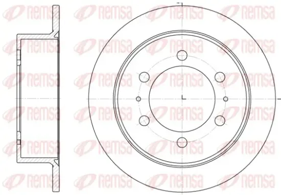 Bremsscheibe Hinterachse REMSA 6784.00 Bild Bremsscheibe Hinterachse REMSA 6784.00