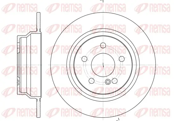 Bremsscheibe Hinterachse REMSA 6787.00