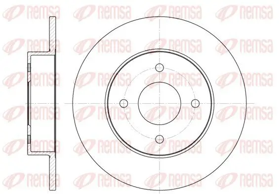 Bremsscheibe REMSA 6788.00