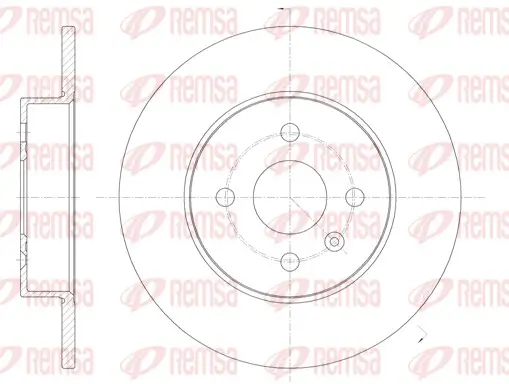 Bremsscheibe Hinterachse REMSA 6789.00 Bild Bremsscheibe Hinterachse REMSA 6789.00