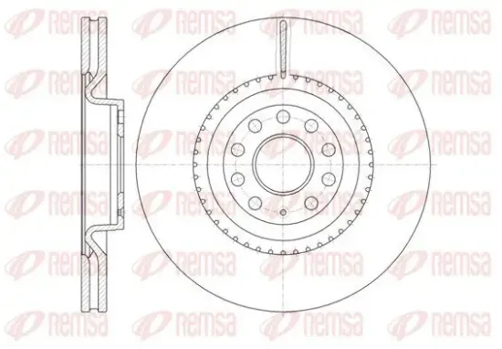 Bremsscheibe Vorderachse REMSA 6791.10 Bild Bremsscheibe Vorderachse REMSA 6791.10