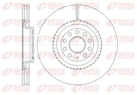 Bremsscheibe Vorderachse REMSA 6791.10 Bild Bremsscheibe Vorderachse REMSA 6791.10