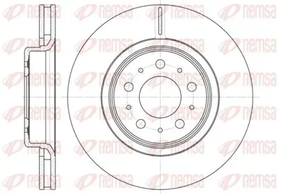Bremsscheibe Vorderachse REMSA 6795.10 Bild Bremsscheibe Vorderachse REMSA 6795.10